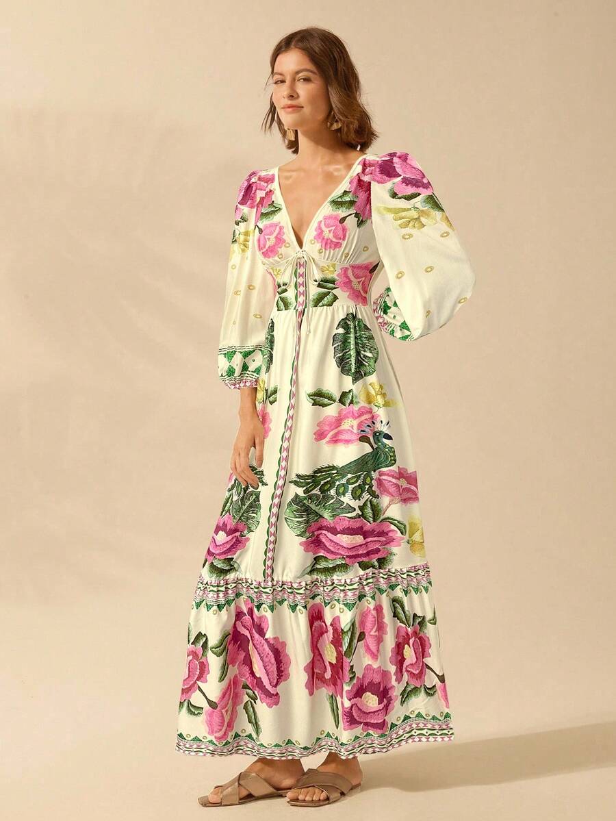 Lillian™ | Floral Holiday Dress