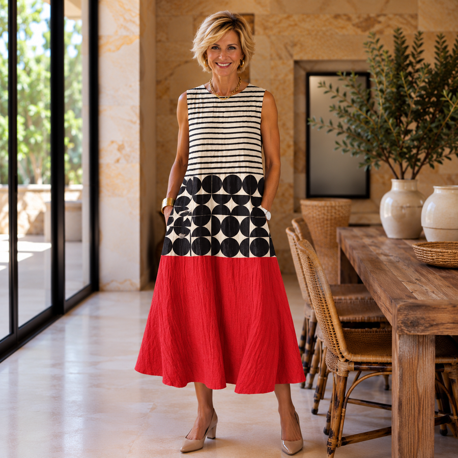Violet™ Colorblock Midi Dress