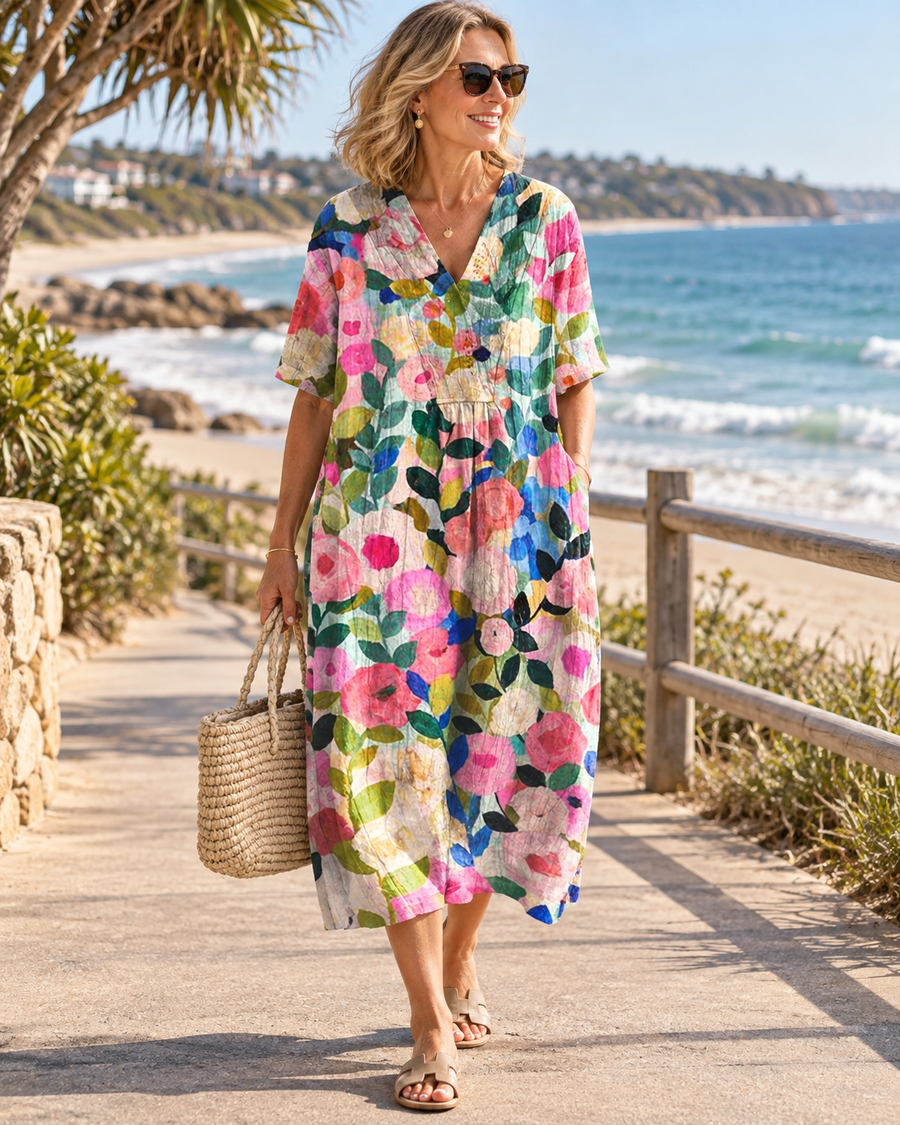 Lima - Vintage Flower Dress